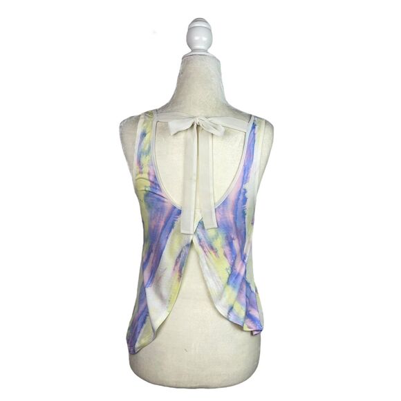 Urban Outfitters Kimchi Blue Y2K Tie Dye Tulip Split Tie-Back Top - Picture 4 of 9